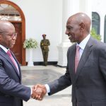 President Bio Meets his Kenyan Counterpart Ahead of the Africa-France Summit in Nairobi